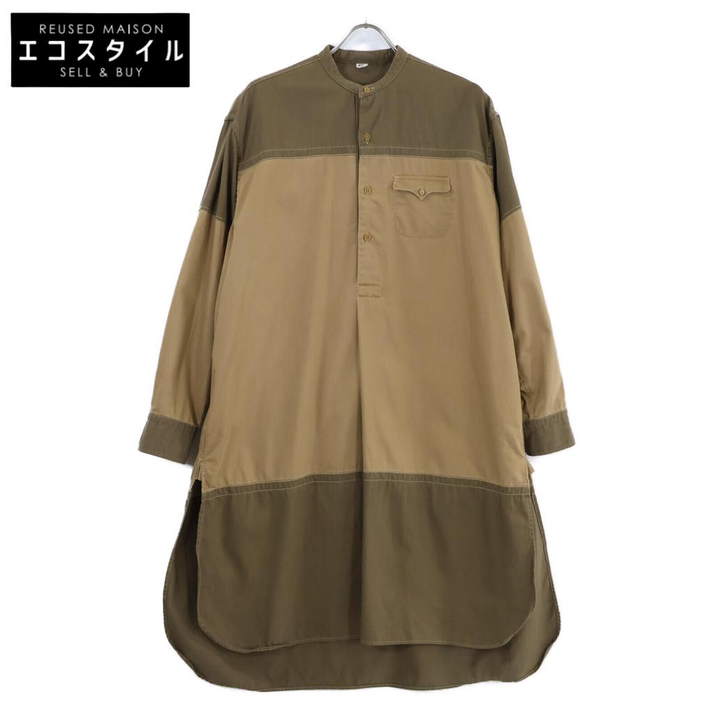 45R Beige x Khaki Autumn Basque 908 Ocean Smock Pull dress beigeUsed