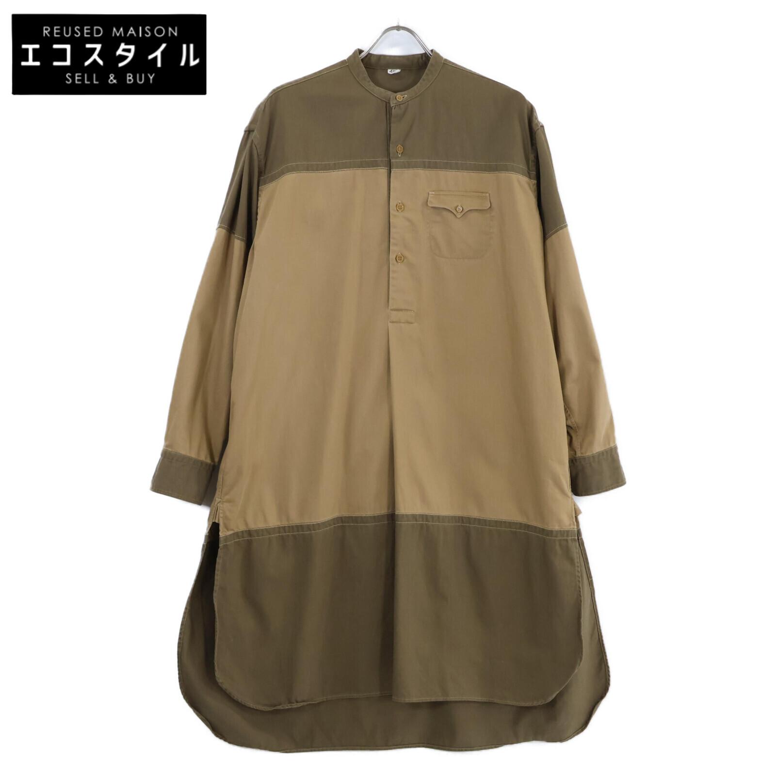 

45R Beige x Khaki Autumn Basque 908 Ocean Smock Pull dress beigeUsed