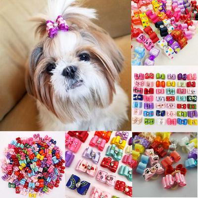 Grooming Rubber Bands Pet Head Flower Pet Bow Pet Dog Cat Hair Accessories Bow