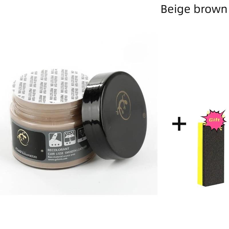 50ml Autopflege Flüssigleder Reparaturset Auto Komplementärfarben Paste Autositz Sofa Kratzer Risse Lackpflege Geschenk Schwamm