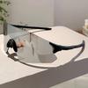 Outdoor Sports Sunglasses Men Oversized Mirror Riding Goggles Trendy Cycling Shades for Women and Men UV Protection