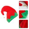 Elf Hats Plush Made for Boys Girls Caps for Festive Christmas Eve Santa Hats with Metal Made Ornament At the Top C9GA