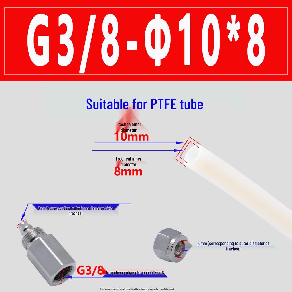 Roestvrij Staal 304 Pneumatische Snelkoppeling voor PU Luchtslangen (Buitendraad)