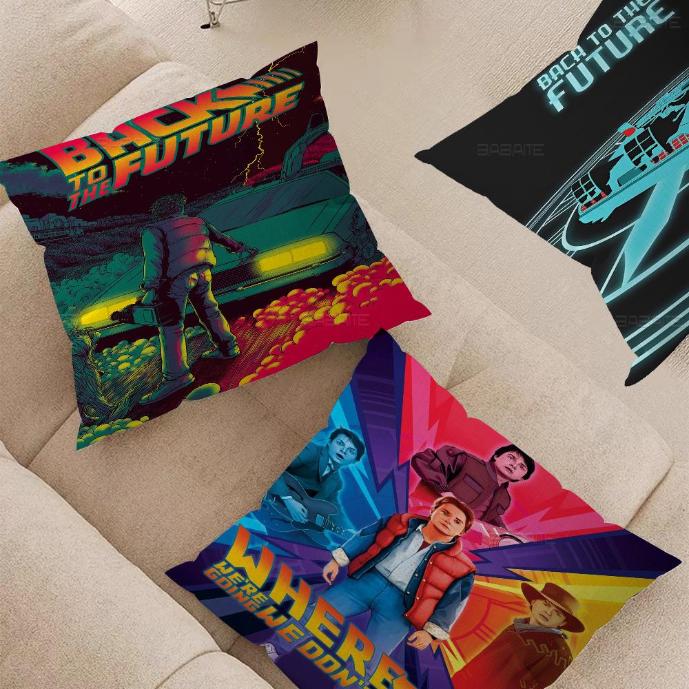 B-back To The F-future Pillowcases Home Bedding Decorative Pillow Cover Wedding Super Soft Pillow Case