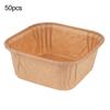 50Pcs Muffin Cup Easy To Release Disposable Non-stick High-temperature Resistant Roll-rim Design Baking Paper Thickened