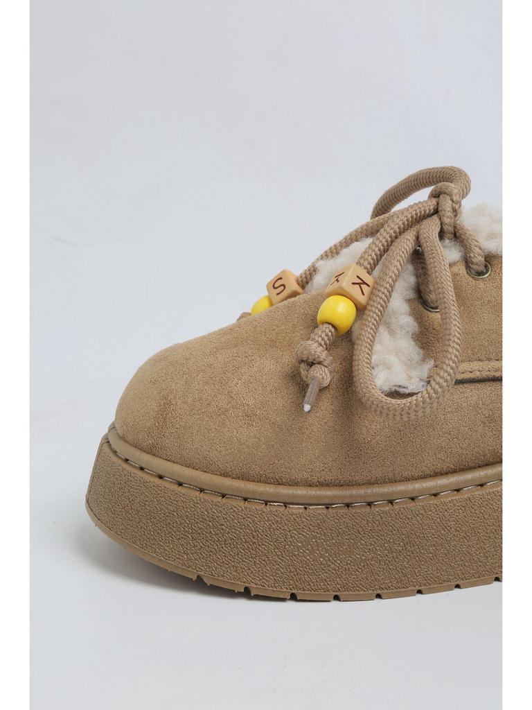 Dames 2025 Vinter Frostet Snøstøvler med Tykk Såle og Pluss Fløyelsfôr