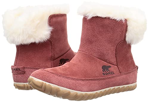 Sorel Out and About Bootie NL3073 Women's, Size 23.0cm, Rose Dust, Natural