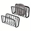 Adjustable sponge and drainage storage rack with suction cups, Space saving kitchen sponge storage rack kitchen sink sponge rack
