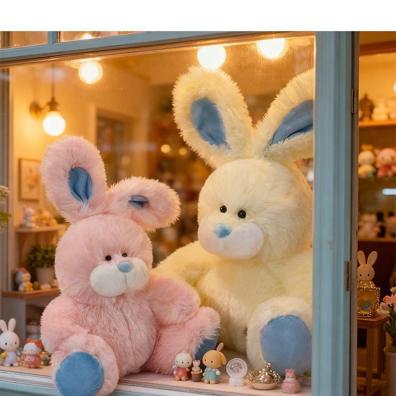 Adorable Pudding Rabbit Plush Toy - White Rabbit Comfort Doll & Sleep Companion Gift for Girls