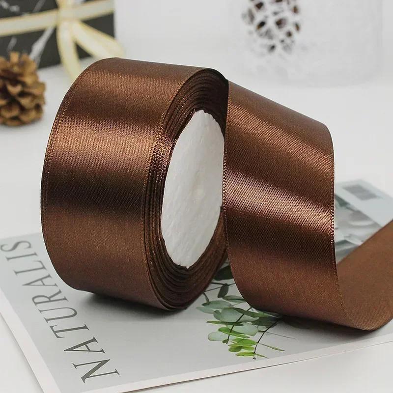 1 Volume 22 Meters Silk Satin Ribbons for Crafts Bow Handmade DIY Gift Wrap Party Wedding Decorative 6/10/15/20/25/40/50mm Tape