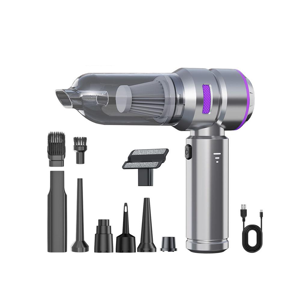 

High Power Handheld Car Vacuum Cleaner Wireless Brushless Motor Air Duster for In-Car And Home Cleaning Appliance фіолетовий