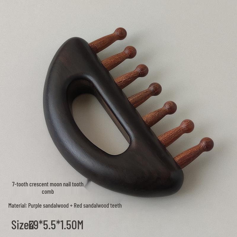 

Расческа для массажа головы из сандалового дерева - Компактный и портативный терапевтический инструмент