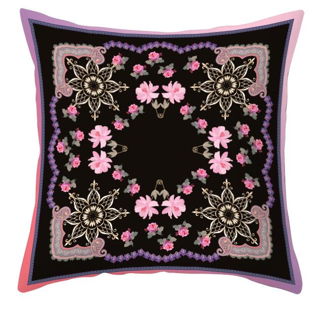 Mandala Ethnic Style Printed Peach Skin Velvet Pillowcase, Bohemian Home Pillow and Cushion Cover