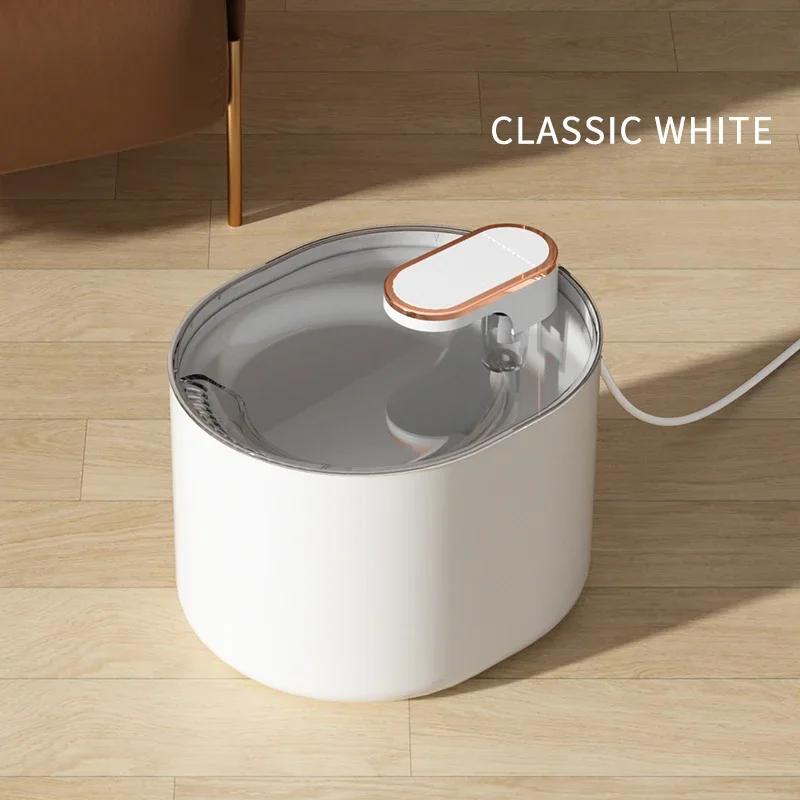 Automatic Mute Water Feeder Bowl, Auto Electric Pet Drinking Dispenser for Cat Dog, 3L USB Charge Pet Cat Water Fountain