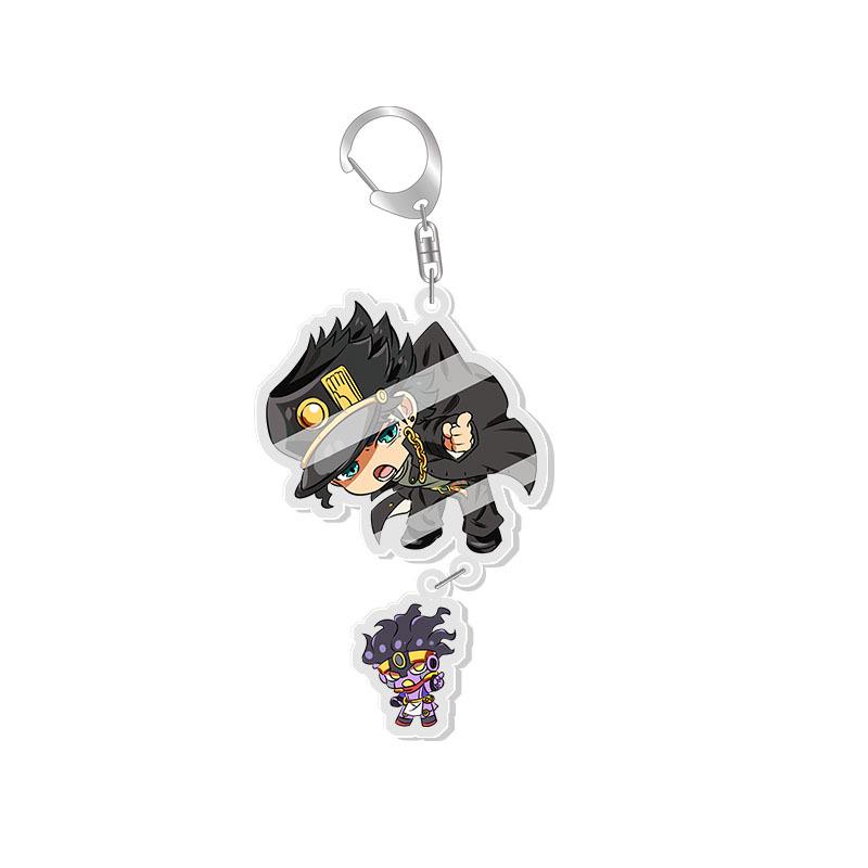 JOJO s Bizarre Adventure Keychain: Jotaro, Kakyoin, Giorno Giovanna Anime 80mm