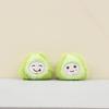 Adorable Smiling Avocado Plush Doll Keychain Cute Backpack Charm Soft Toy