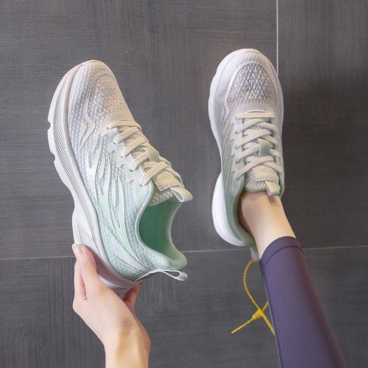 Women's shoes, sports shoes, soft soles 2025 new autumn breathable and lightweight military training cushioning casual mesh running shoes women
