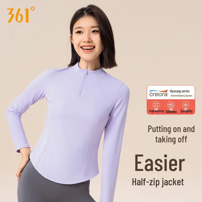 361° Women's Long Sleeve Half-Zip Yoga & Running Top