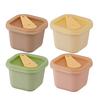 Ice Cube Mold with Handle Sealed Lid Easy Release Food Grade Silicone Ice Cube Mold Baby Food Supplement Freezer Tray