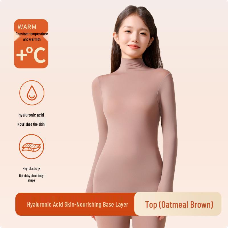 Damen 7A Warme Basisschicht: Wärmeerzeugender, nahtloser, hochelastischer, hautfreundlicher Anzug für Herbst/Winter