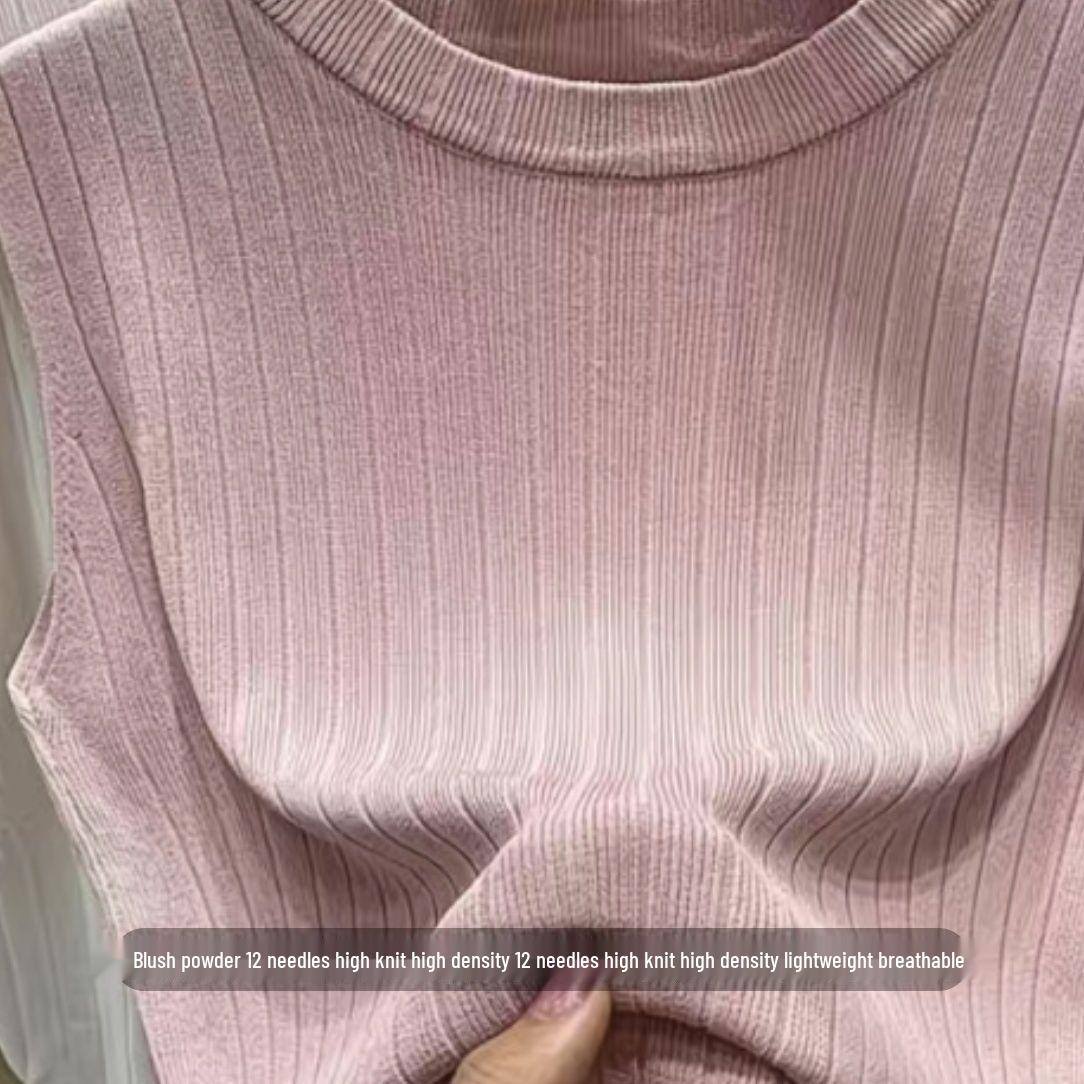 

2026 Loose Ice Silk Summer Vest 3XL for 65-70 kg розовый