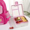 1pcs Cartoon Adorable Bento Box Microwavable Divided Leakproof Lunch Box For Teenagers And Workers School Canteen Back School
