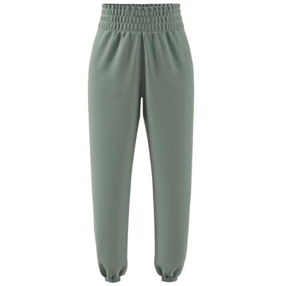 Adidas Knitted Sweatpants Women s Dusty Green Moderate Cuffed Pants HR5088 M