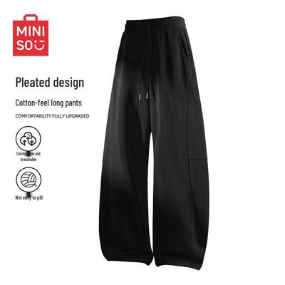 Miniso Men's Loose Fit Straight Leg Sweatpants Z for Spring Autumn