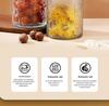 Luftdichtes Glasvorratsglas für Snacks, Trockenfrüchte, Tee, Zucker und Getreide