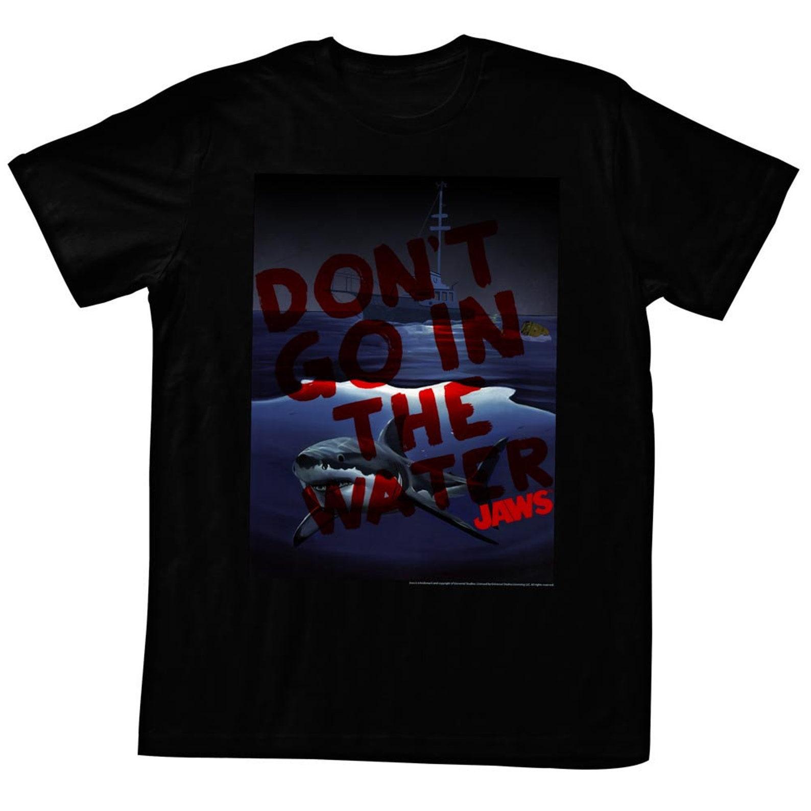 Jaws Don t Go In Black Adult T-Shirt 3XL
