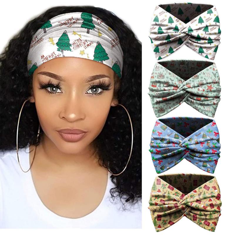 Fashion Cross Elastic Headband Sweat-absorbing Face-washing Headscarf European and American Hair Accessories Sports Headband