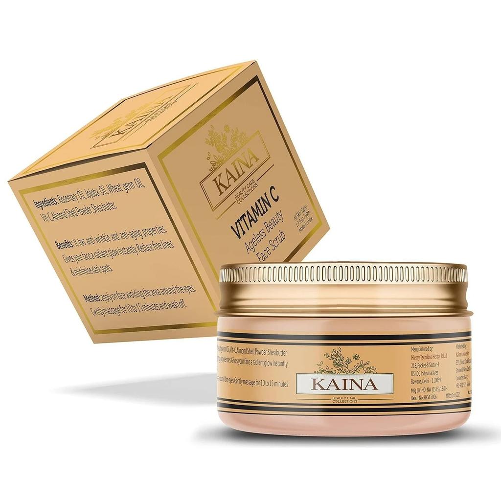Kaina Vitamin C Ageless Beauty Face Scrub For All Hair Types 50g