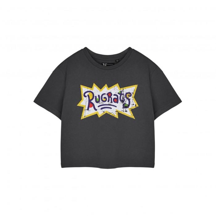 Rugrats Womens/Ladies Retro Logo Short-Sleeved Crop T-Shirt