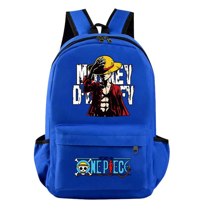 Anime One Piece Bag Large Capacity Sweet Soft Backpack for Boy Girl Children Teenager Back To School Bag Leisure Travel Bag College Canvas Bagpack