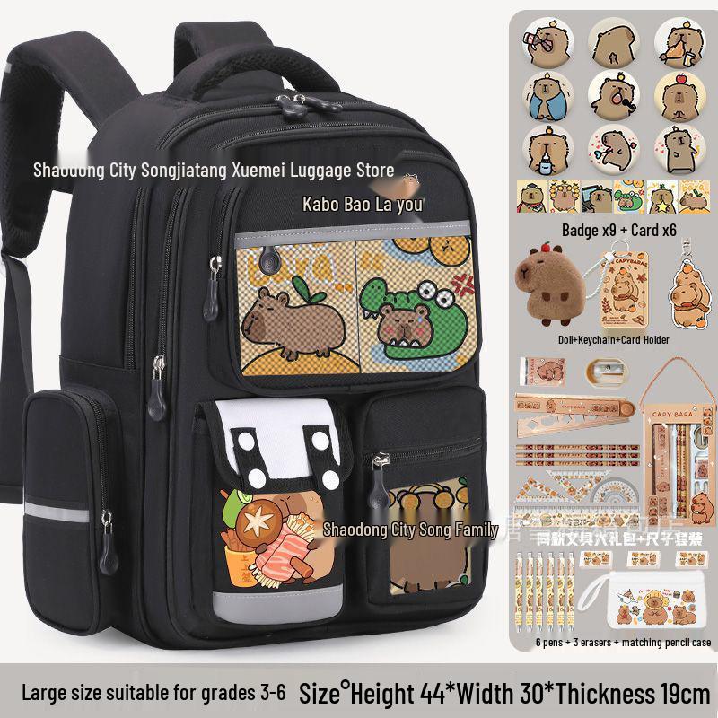 Batoh z lehké oxfordské tkaniny pro děti 6. třídy - Velká kapacita