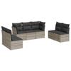 VidaXL Garden Lounge Set with Cushions 7 Pcs, Sofas with Adjustable Feet, Outdoor Furniture Set Patio Terrace, 3249251