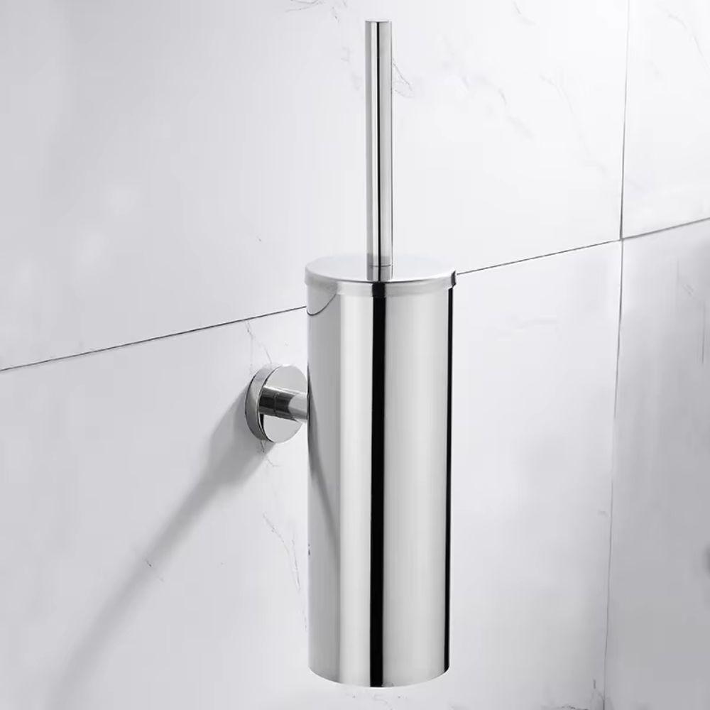 Wall Mounted Toilet Cleaning Brush Stainless Steel Bathroom Cleaning Tool Bathroom