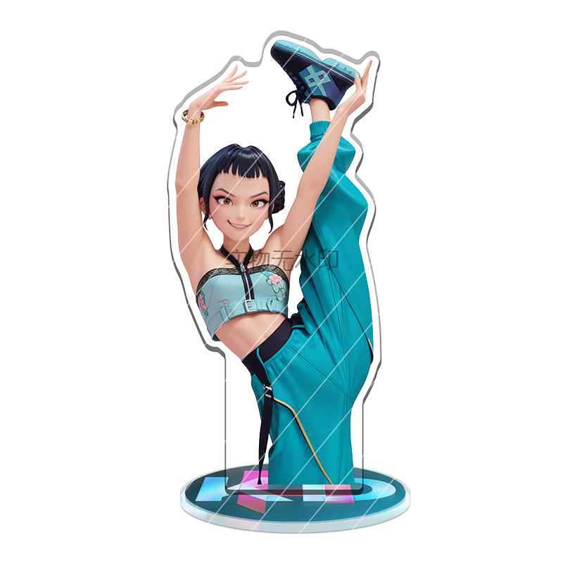 Kawaii K-Pop Demon Hunters Anime Zoe Rumi Mira Saja Boys Superstar Acrylic Surroundings Standing Sign 15Cm Desktop Ornaments