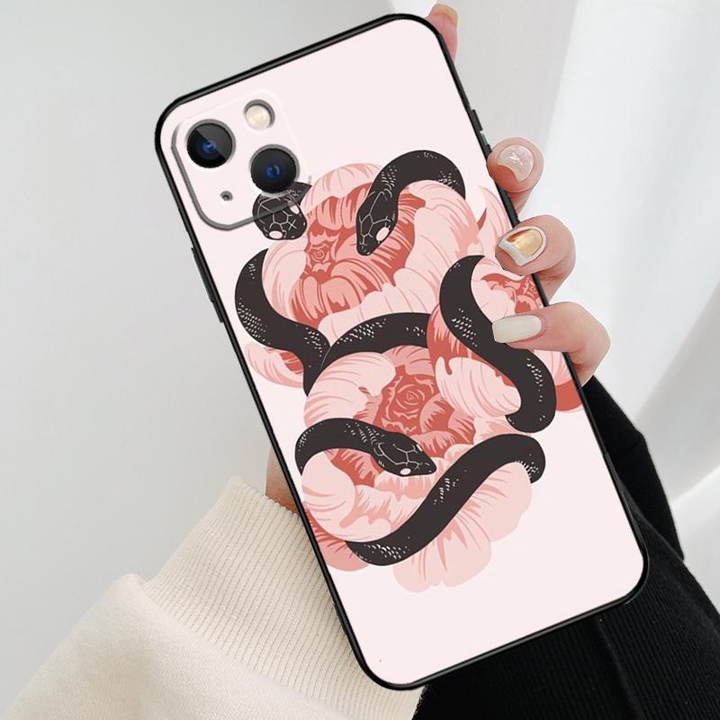 The Snake and Fern Phone Case For iPhone 17 Pro Max 14 13 12 11 15 16 Pro Max mini 15 16 Plus 16e 17 Air Cover
