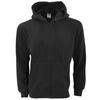 Mens Plain Full Zip Hooded Sweatshirt