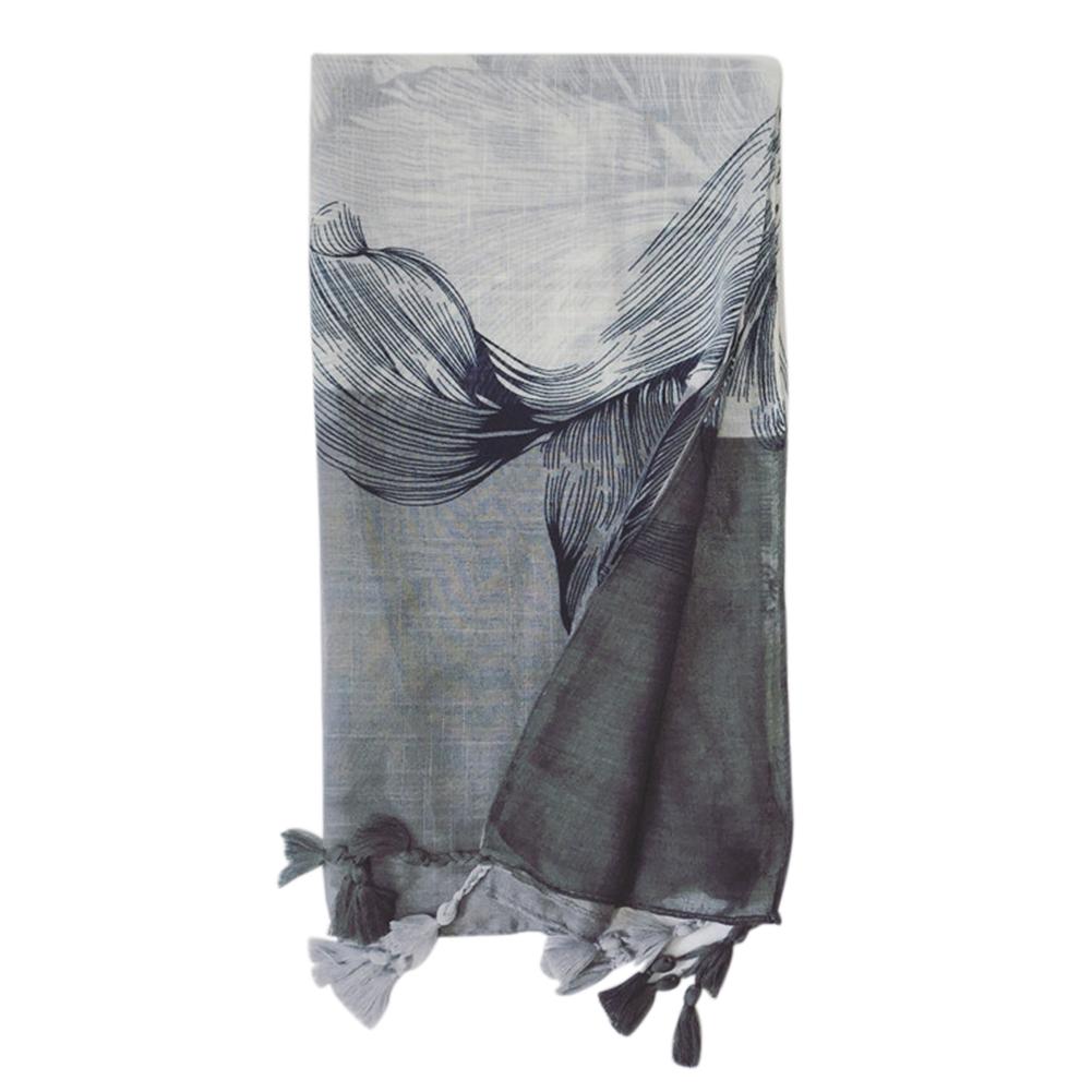 Women Fashion Bohemia Style Handmade Tassel Shawl Warming Bamboo Cotton Scarf
