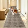 Keilymat Adhesive Hallway 40 X 200 Mocha Diamond Soundproof Carpet, Cm, Pattern, Washable, Non-Slip, TPR,