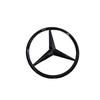 FFYE5 90mm ABS Chrome Black Logo Mercedes Emblem Rear Star Badge For Mercedes Benz W203 W206 W212 X253 W167 W166 W247 GLC GLE