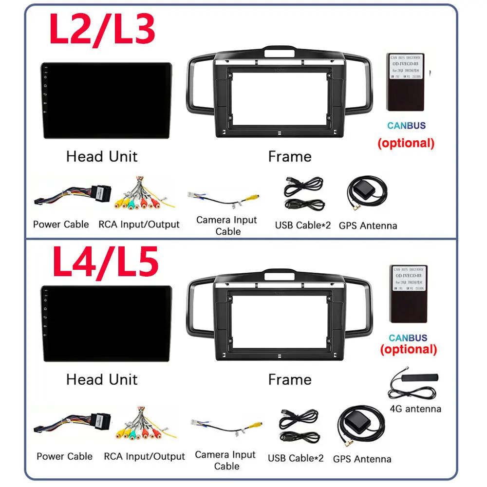 4G CarPlay For Honda Freed 1 Spike 2008-2016 Android14 Radio Screen Car Multimedia Video Player 2din Navigation Head Unit