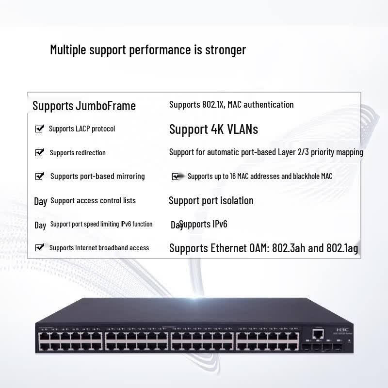 H3C S5130S-52P-EI 48-Port Gigabit Managed Switch