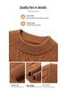 Winter Men's Wool Blend Jacquard Sweater: Thickened Long Sleeve, Half-High Collar, Fashion Casual for All Ages