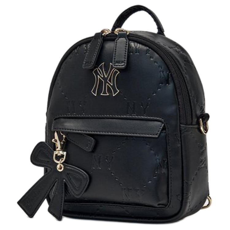 MLB Artificial Leather With Polyester Backpack Mini Kids' Black 7ABKM036N-50BKS