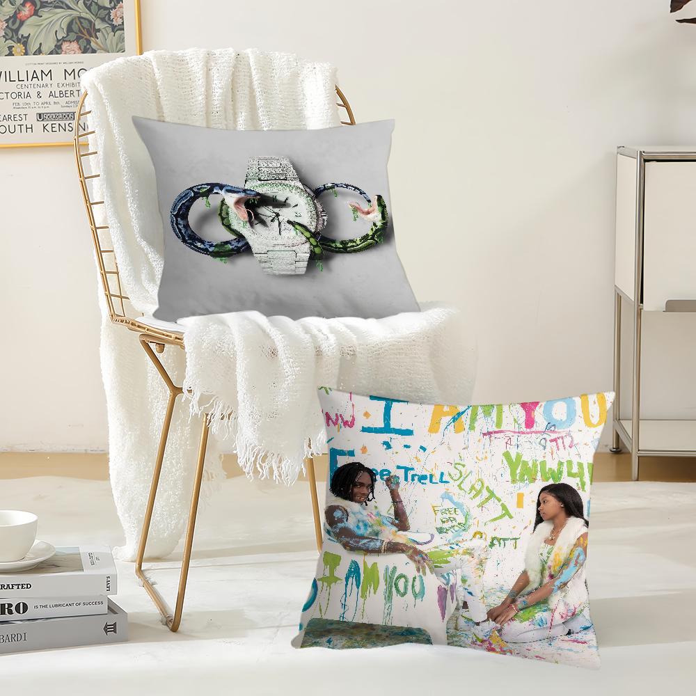 Rapper YYNW MMelly Pillow Case Suitable For Bedrooms Living Rooms Cars Home Decoration