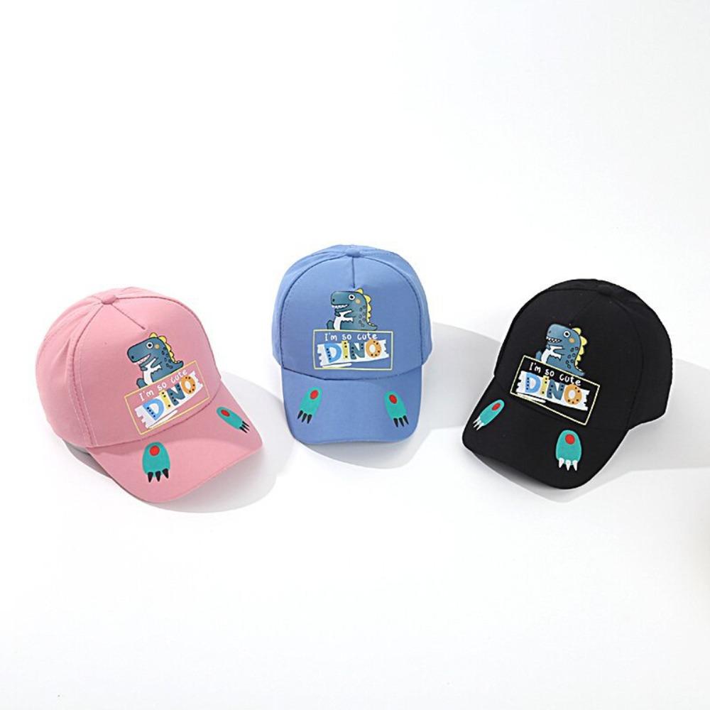 Breathable Baseball Hat Cartoon Dinosaur Peaked Cap Cute Duck Tongue Hat Kids