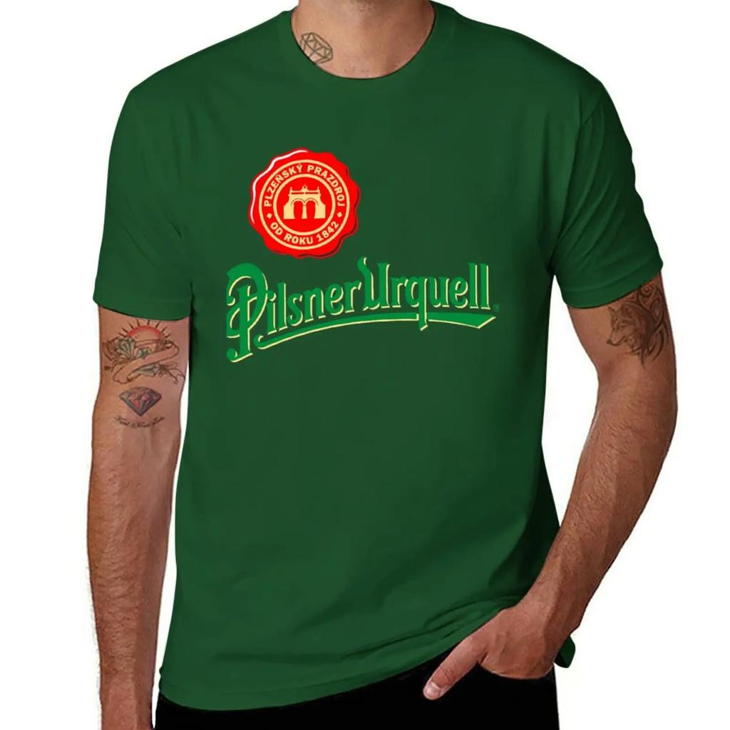 Neues Pilsner Urquell T-Shirt Übergroßes T-Shirt Lustiges T-Shirt Unisex Grafische T-Shirts Anime
